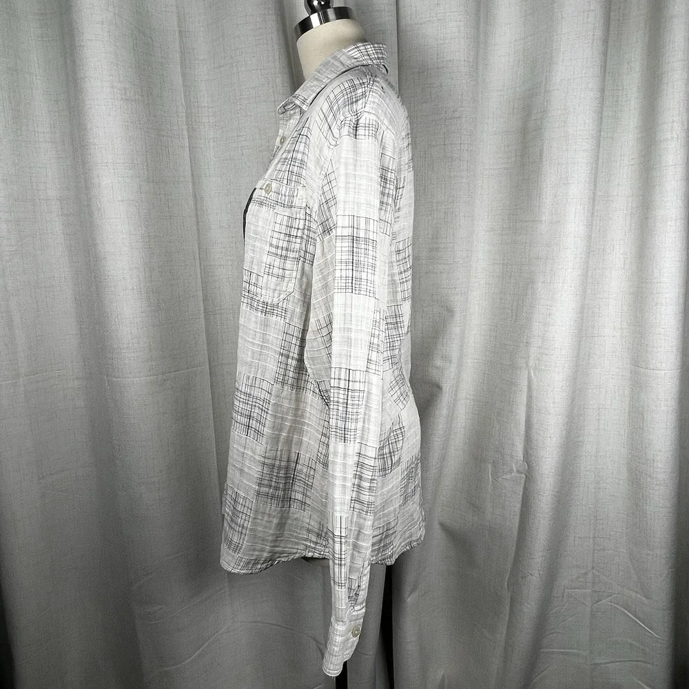 NEW! Banana Republic Santorini Blues‎ Men's XL Button Down Shirt Standard Fit